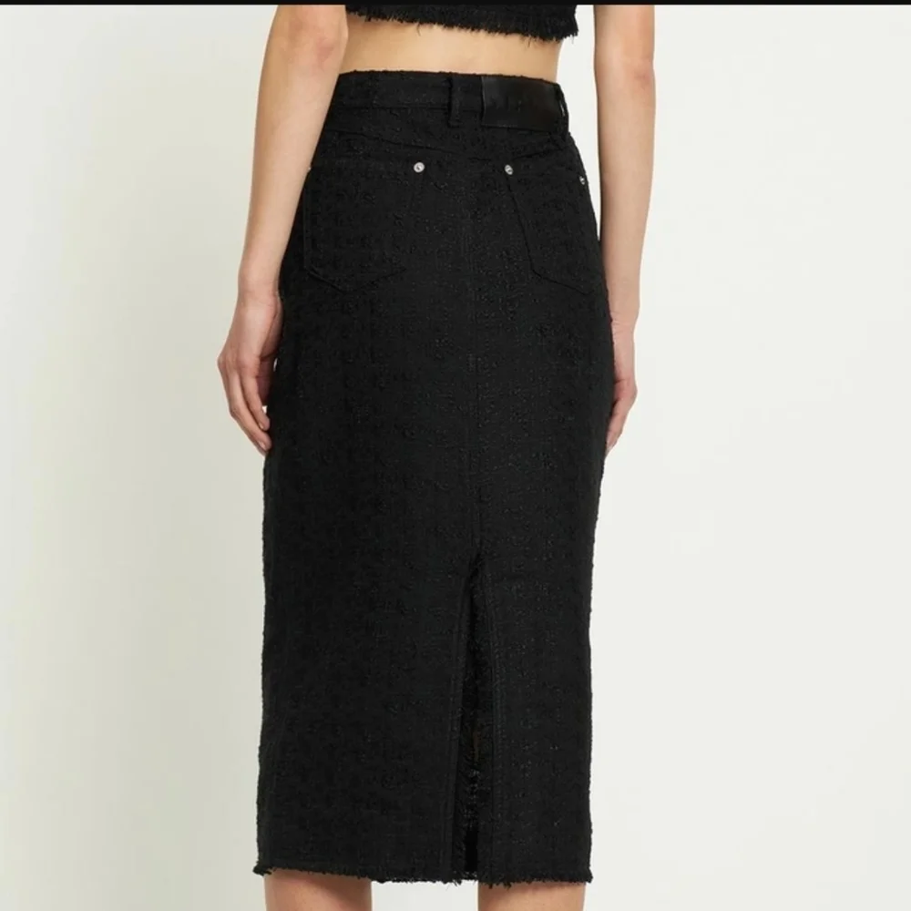 STAUD Guinevere Stretch Midi Skirt